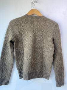 Vintage Polo Ralph Lauren Olive Cable Knit Sweater