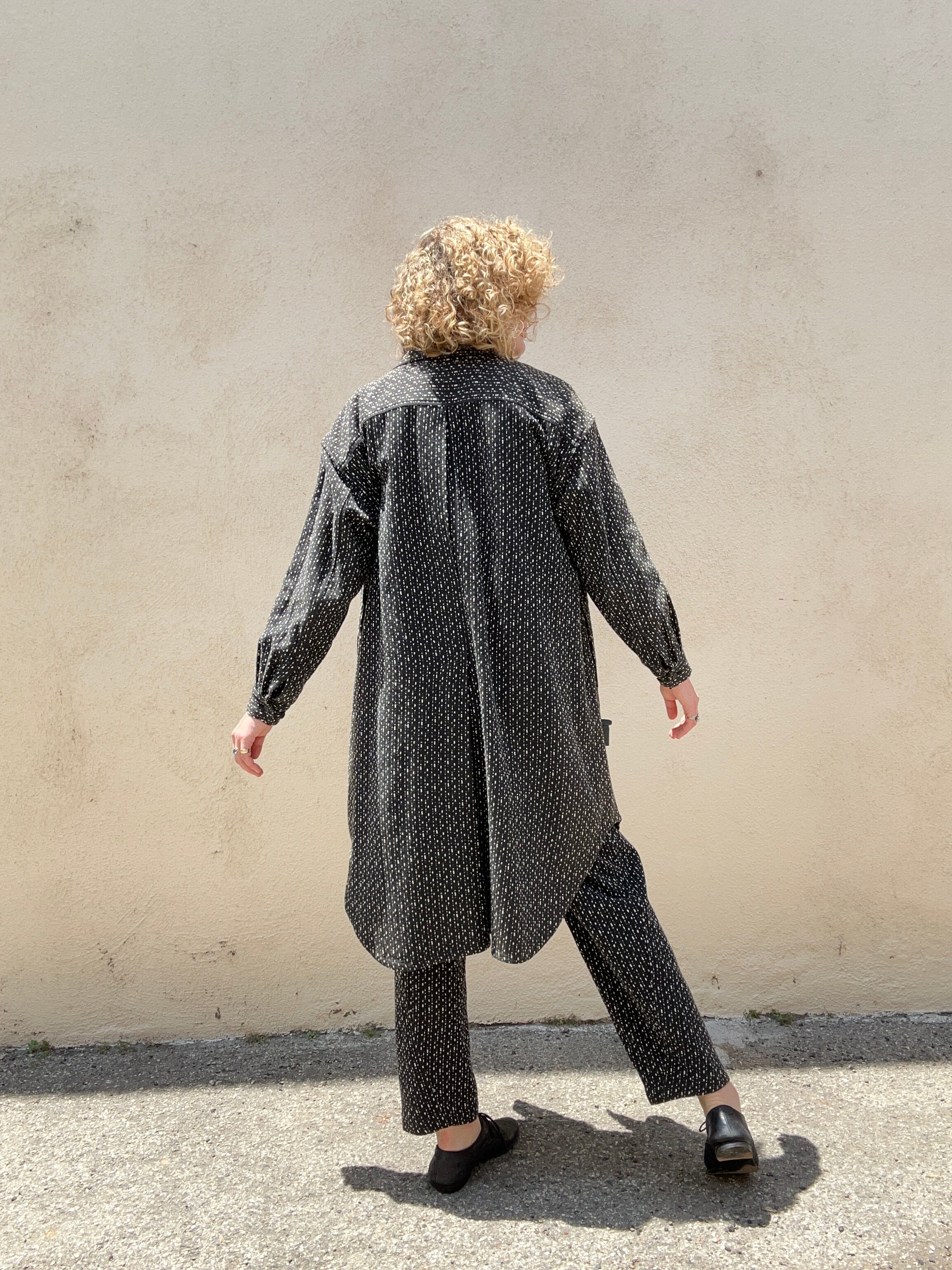 Vintage Issey Miyake Black and White Pattern Three-Piece Set – The