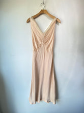 Vintage Yolande Antique Pink Silk Bias Cut Slip Dress