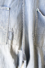 Vintage Big Smith Striped Repaired Overalls