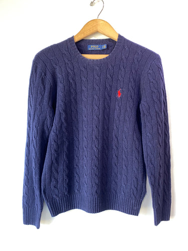 Polo Ralph Lauren Navy Cable Knit Sweater