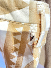 Vintage Western Tan White Suede Patterned Pants