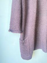 Vintage Issey Miyake Eggplant Loose Knit Cardigan