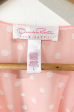 Vintage Oscar de la Renta Pink Polka Dot Robe