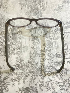 Chanel Brown Tweed Glasses Frames