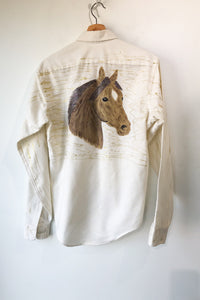 Vintage Manhattan Hand-Painted Horse Shirt