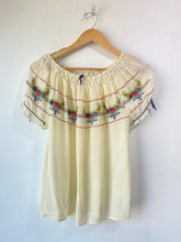 Antique Romanian Cross Stitched Top