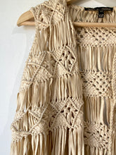 Winter Kate Cream Macrame Vest