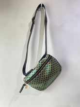 Clare V Metallic Green Polka Dot Fanny Pack