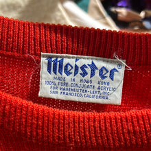 Vintage Meister Red Acrylic Snowflake Sweater