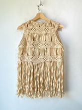 Winter Kate Cream Macrame Vest