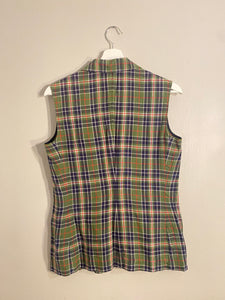 Vintage Banana Republic Green Plaid Vest