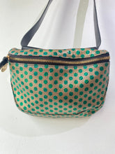 Clare V Metallic Green Polka Dot Fanny Pack