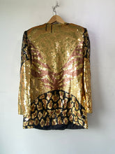 Vintage Creative Creations Gold Sequin Jacket