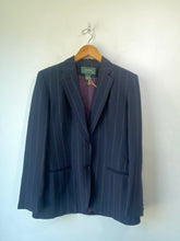 Vintage Ralph Lauren Navy Pinstripe Blazer