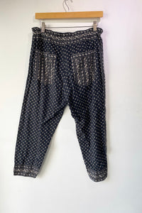 Isabel Marant Black White Cotton Pants