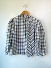 Vintage Lloyd Williams Plaid Bow Blouse