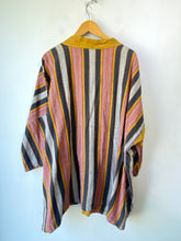 Vintage Mary Fisher Batik Stripe Caftan Shirt