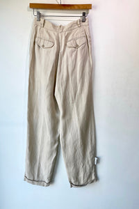 Vintage Banana Republic Tan Linen Pants