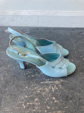 Vintage Amano Light Blue Sandal Heels Sz 7