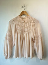 Ulla Johnson Cream Silk Puff Sleeve Top (as is)