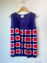 Vintage English Village Crochet Vest