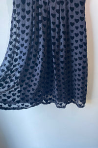 Marc by Marc Jacobs Black Velvet Heart Dress