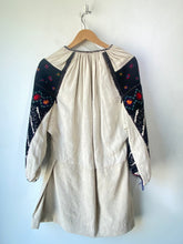 Vintage Cream & Black Embroidered Dress