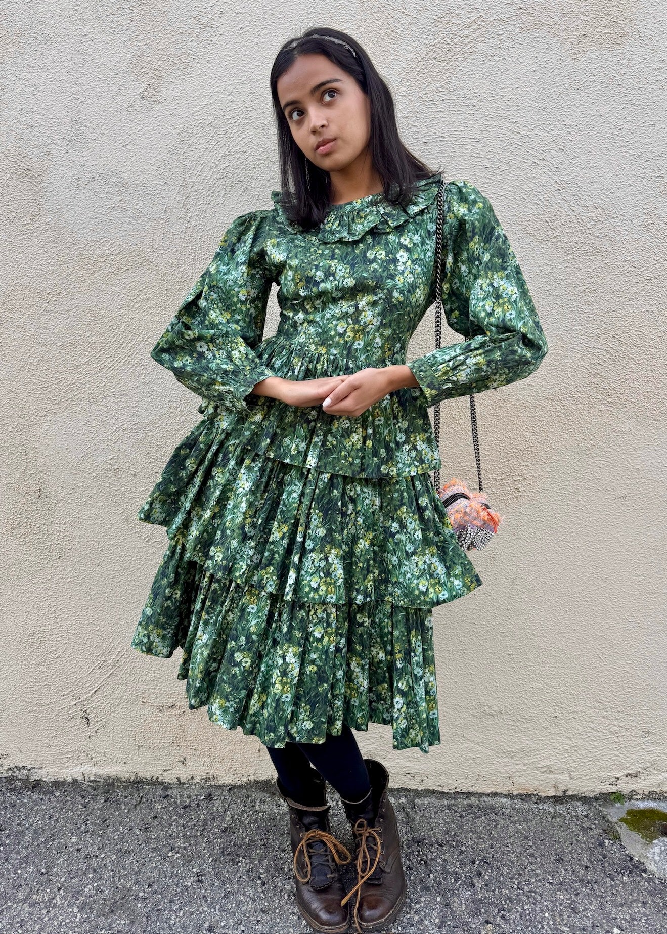 Batsheva x Laura Ashley Green Floral Dress - The Curatorial Dept.