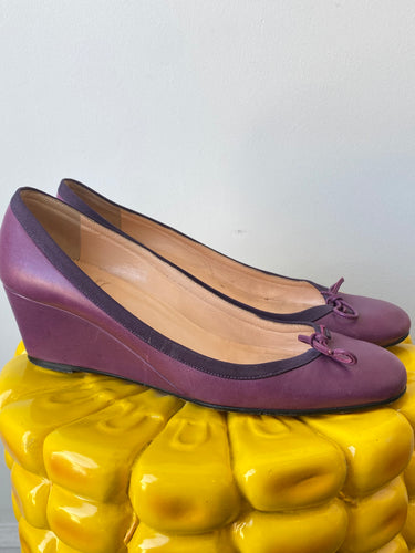 Christian Louboutin Purple Wedges