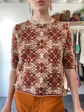 Dries van Noten Rust Tan Short Sleeve Knit Top