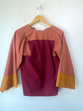 Vanessa Bruno Maroon Color Block Top