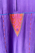 Vintage Josefa Purple Aqua Patch Dress