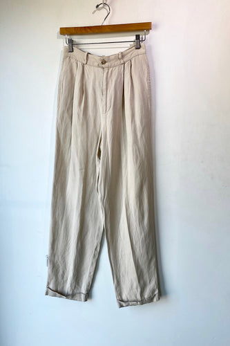 Vintage Banana Republic Tan Linen Pants