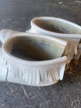 Vintage Leather Fringe Moccasin Booties