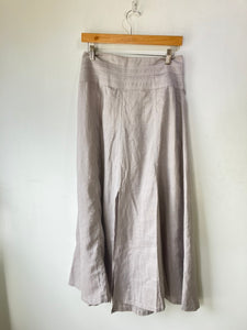 Carol Little Grey Linen Wrap Skirt