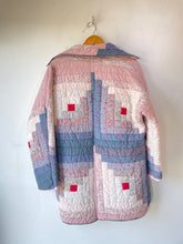 Vintage Pink and Blue Quilted Jacket