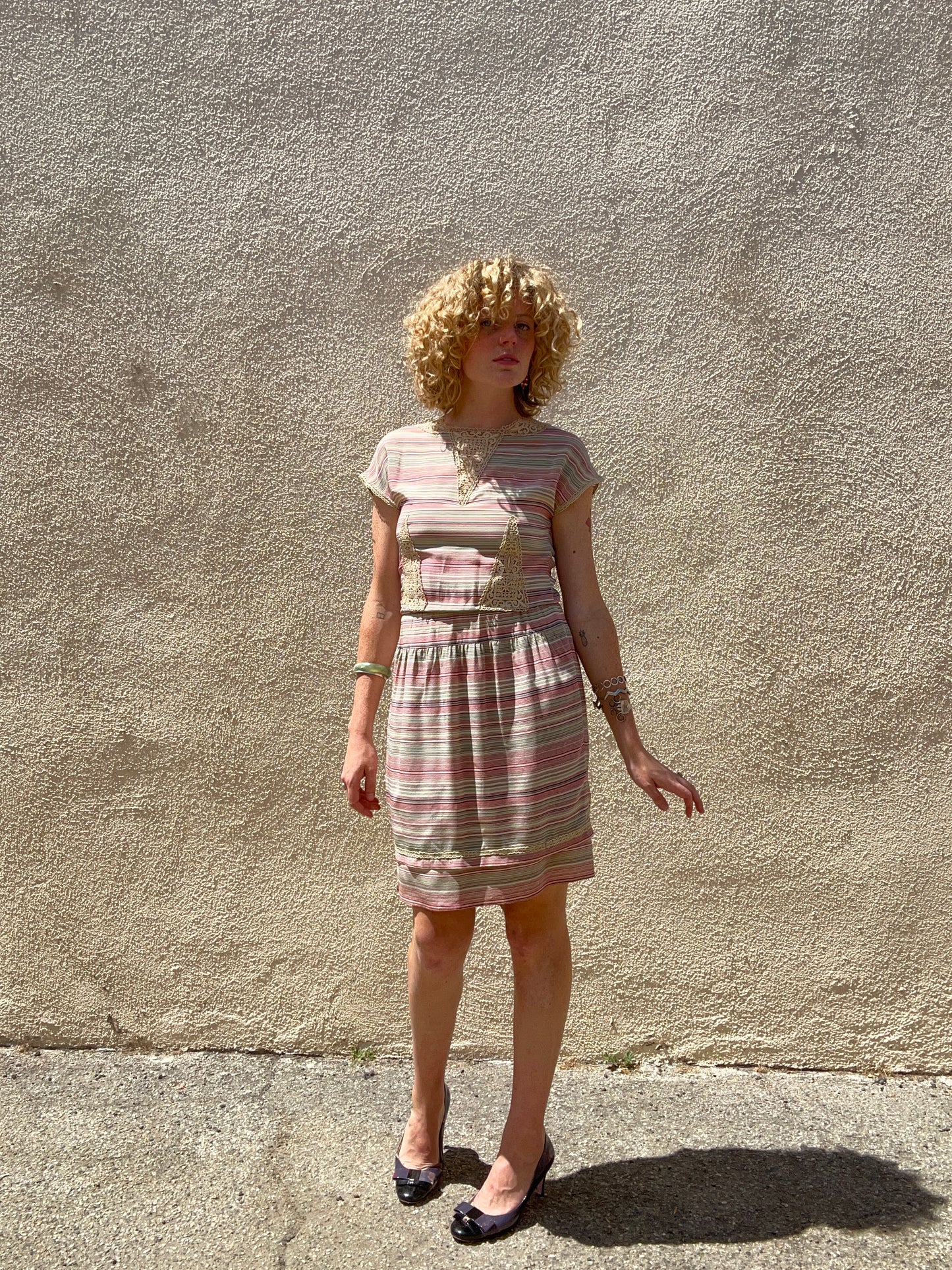 Vintage Chloé Striped Silk Dress – The Curatorial Dept Vintage Chloé Striped Silk Dress – The Curatorial Dept
