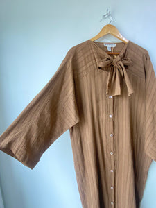 Vintage Junko Sagawa Brown Dress