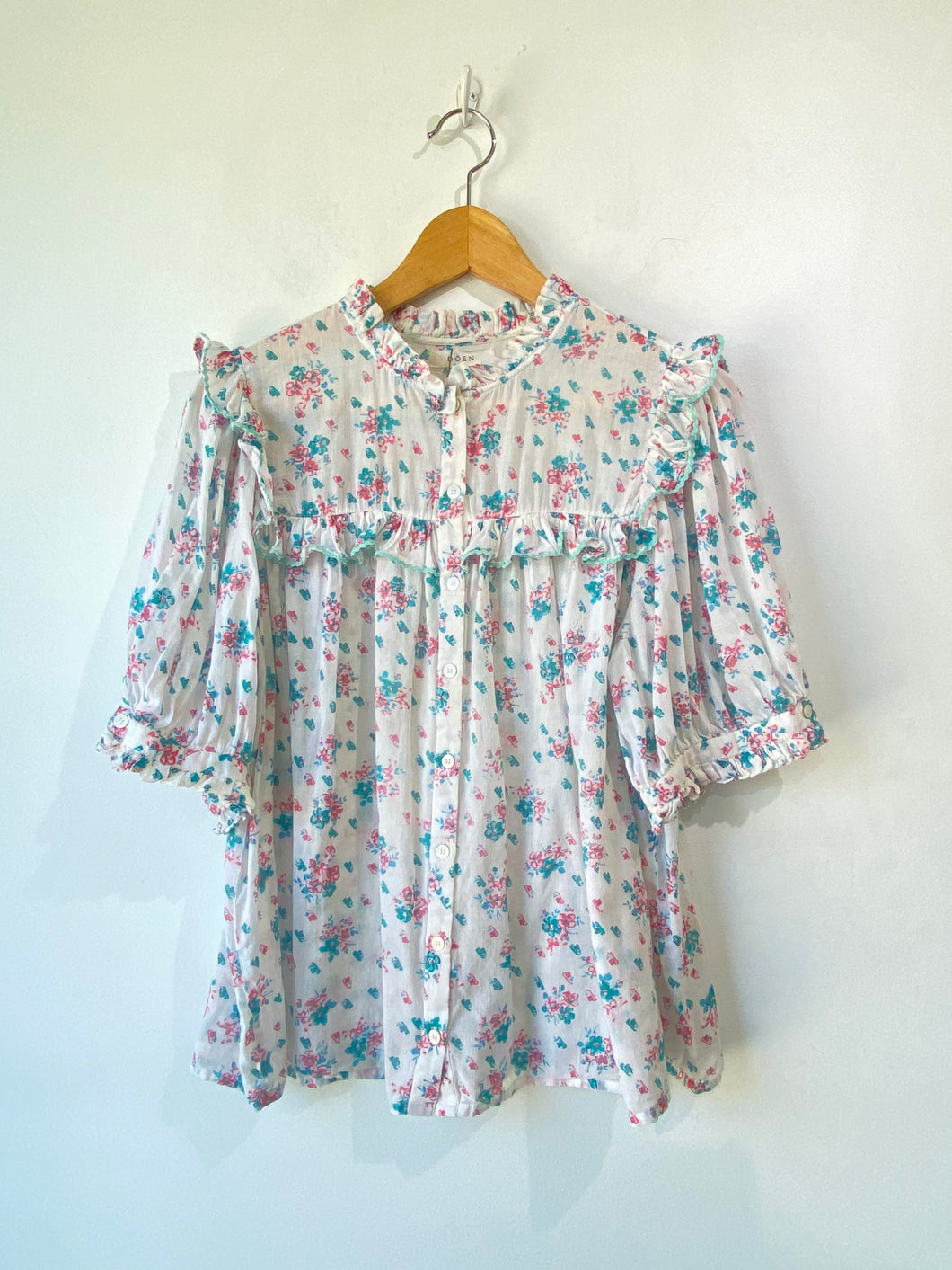 Doen Floral Ruffle Top