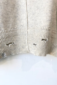 Etoile Isabel Marant Grey Destroyed Sweater