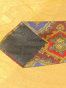 Vintage Christian Dior Patterned Tie