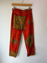 Orange Geometric Print Pants