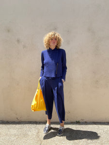 Issey Miyake A-POC Royal Blue Knit Pantsuit