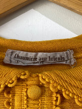 Vintage Chaumiere aux Tricots Mustard Sweater