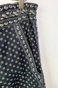 Isabel Marant Black White Cotton Pants