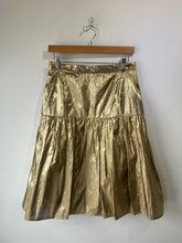 Vintage Pierre Cardin Gold Lamé Midi Skirt