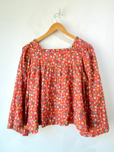 Doen Red Floral Top