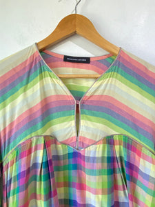 Alexandre Herchcovitch Rainbow Gingham Top