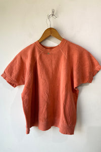 Vintage Orange Sherbet Short Sleeve Sweatshirt